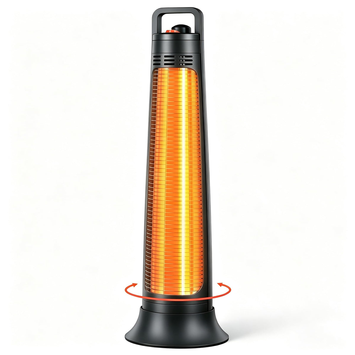 Outdoor Heaters, 1500W, Infrared Patio Heater with 3H Timer, 60° Oscillation, Tip-Over & Overheat Protection