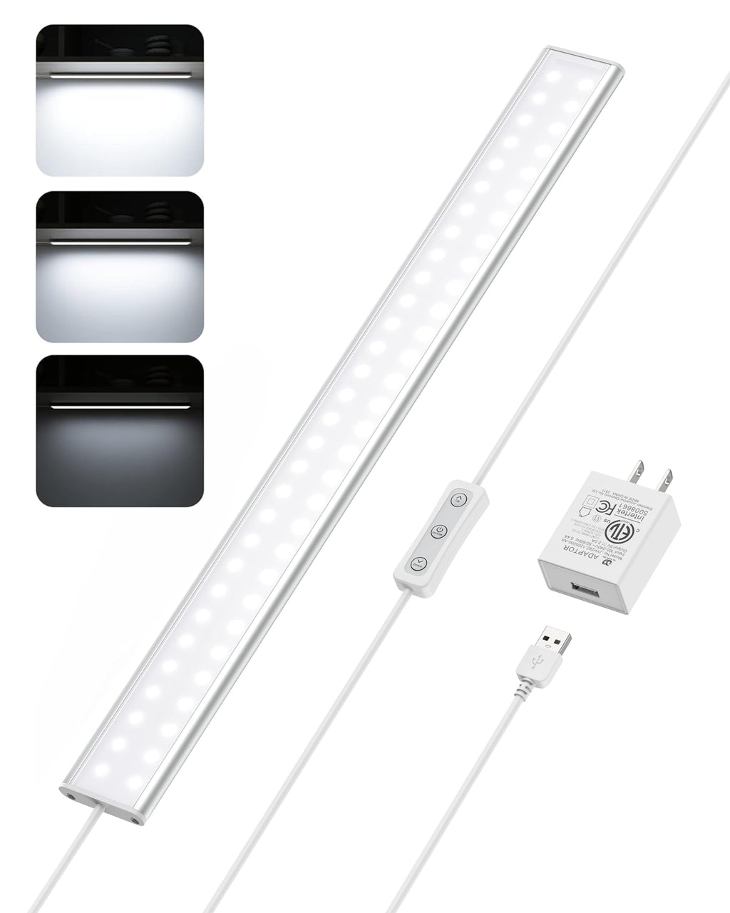 Under Cabinet LED Light Strip 16" Dimmable Kitchen Lamp