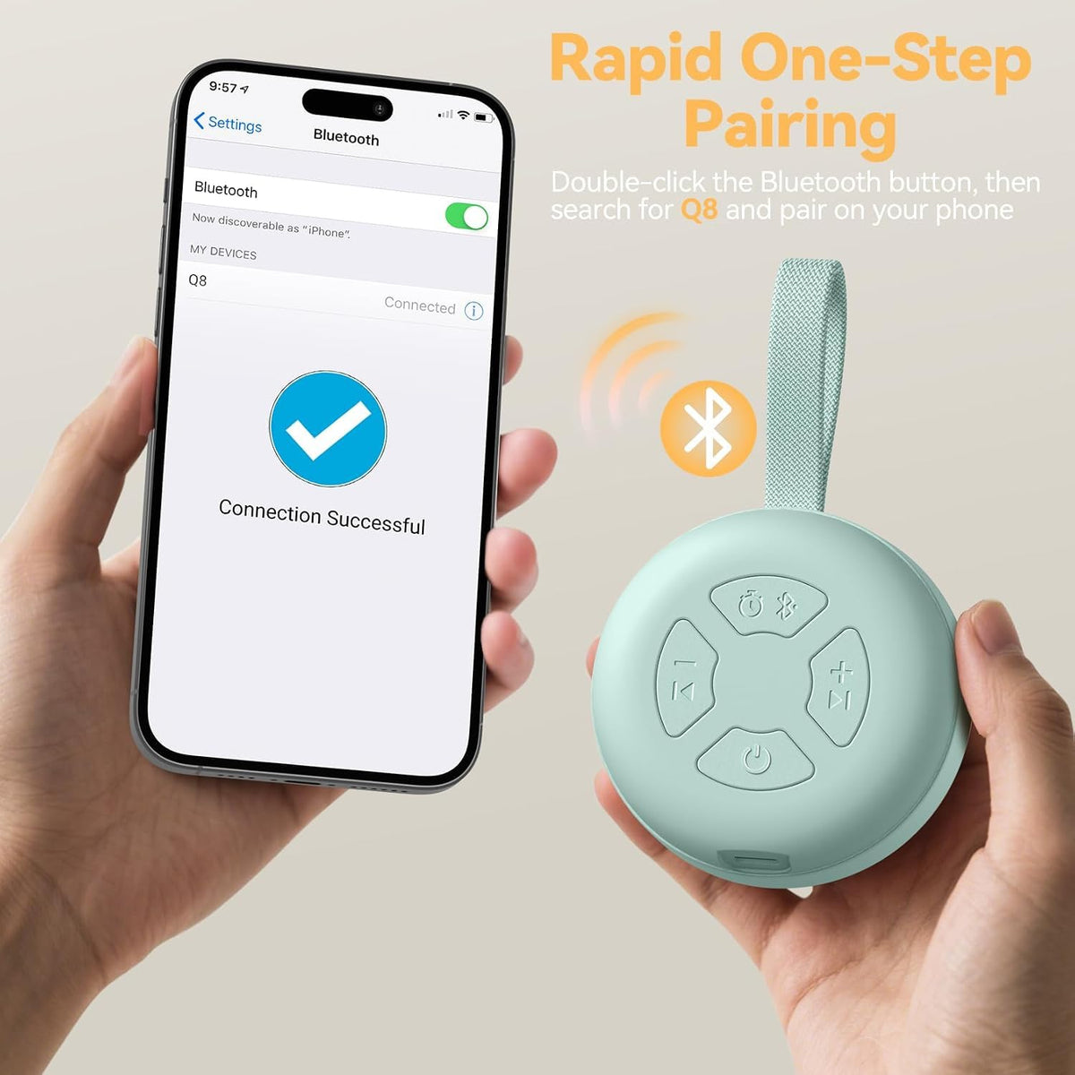 Portable Baby Sound Machine & Essentials for Babies & Kids-Mint