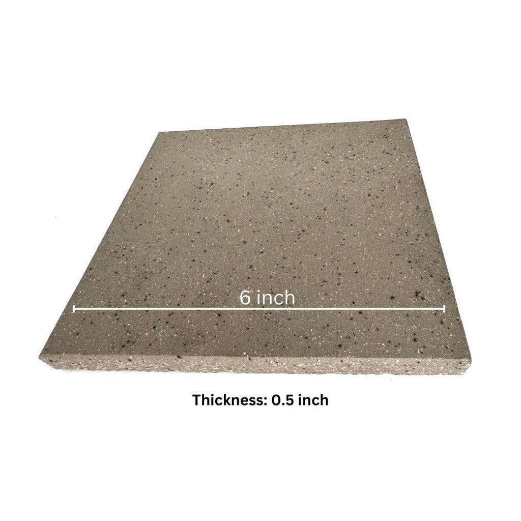 Gravelstone Grip 6x6 Textured Gray Quarry Tile Durable Non-Slip Ceramic Floor & Wall Tile for Indoor and Outdoor Use
