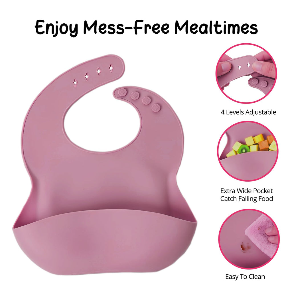 19 Pcs Silicone Baby Feeding Set Eating Essentials for Newborn
