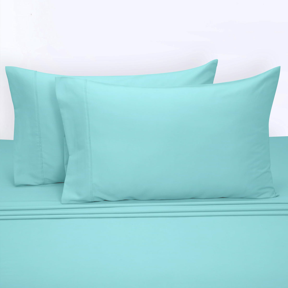 Percale Cotton Sheet Set Twin Size, 3‐Piece, 100% Combed Cotton Sheets, Crisp & Cool, 15 in Deep‐Pocket Fitted Sheet