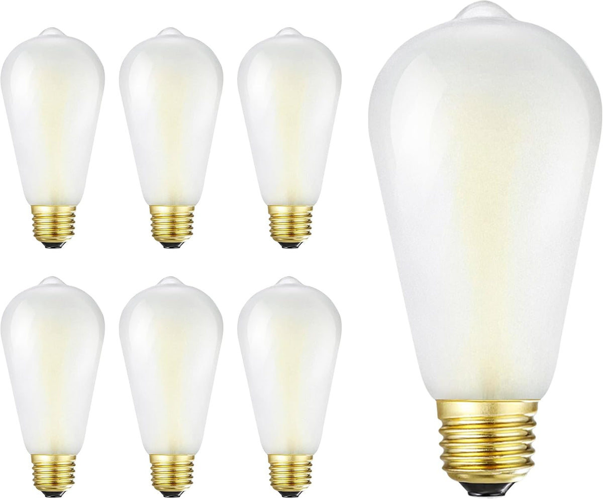 Dimmable E26 LED Bulb 40W Frosted Edison Light Bulb 3000K Soft White