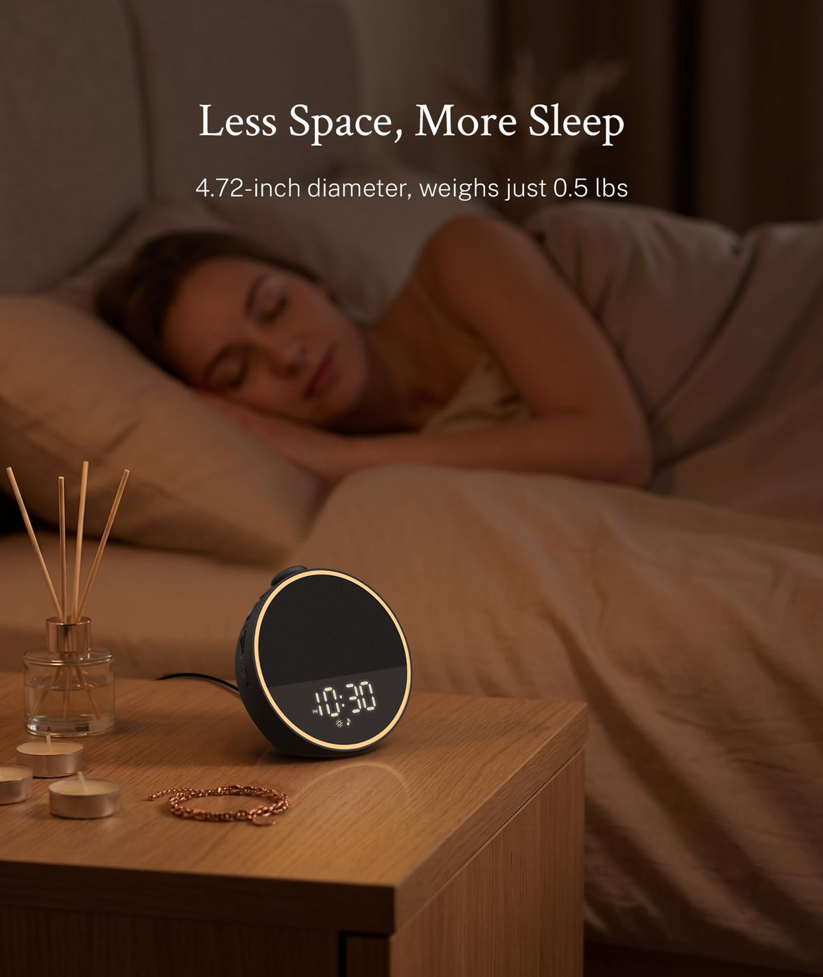 Sound Machine for Sleep, Alarm Clock, Night Light, Sleep Routine