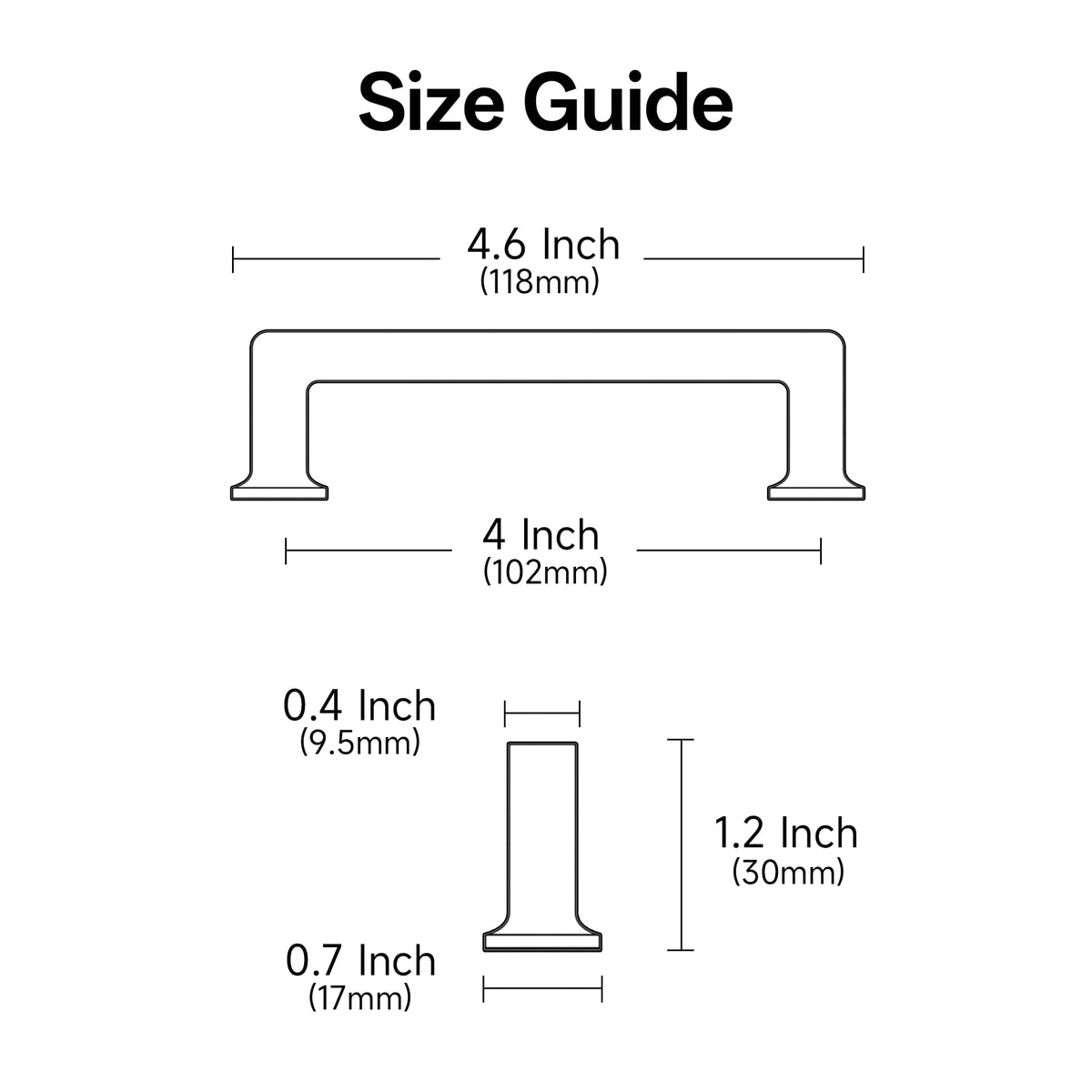 4" Brushed Antique Brass Cabinet Pulls 10 Pack, AL3046EAB