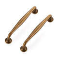 Antique Brass Cabinet Handles Solid Pulls 5 Inch 20 Pack