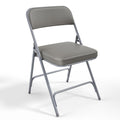 Padded Folding Chairs with Comfortable Thick Padding and Steel Metal Frame, Portable, Storable Indoor/Outdoor Seating