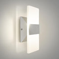 8-Inch Brushed Nickel LED Wall Sconce, 10W Dimmable, 2700K to 5000K