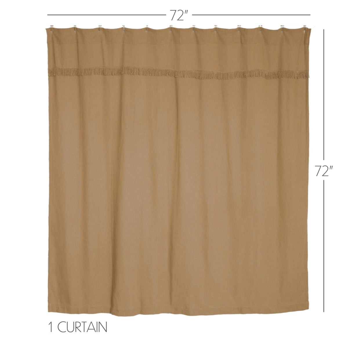 Burlap Natural Unlined, Tan, 72x72
