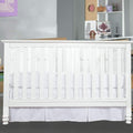 Crib Bed Skirt Pleated Crib Skirt Dust Ruffle, 100% Natural Cotton, Nursery Crib Toddler Bedding Skirts for Baby Boys