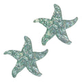 Starfish Glass Swimming Pool Step Marker Mosaic (5", Aquamarine) (2 Pack)