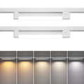 5 Color Linear H Track Lighting Heads Dimmable, White 15W 2 Pack