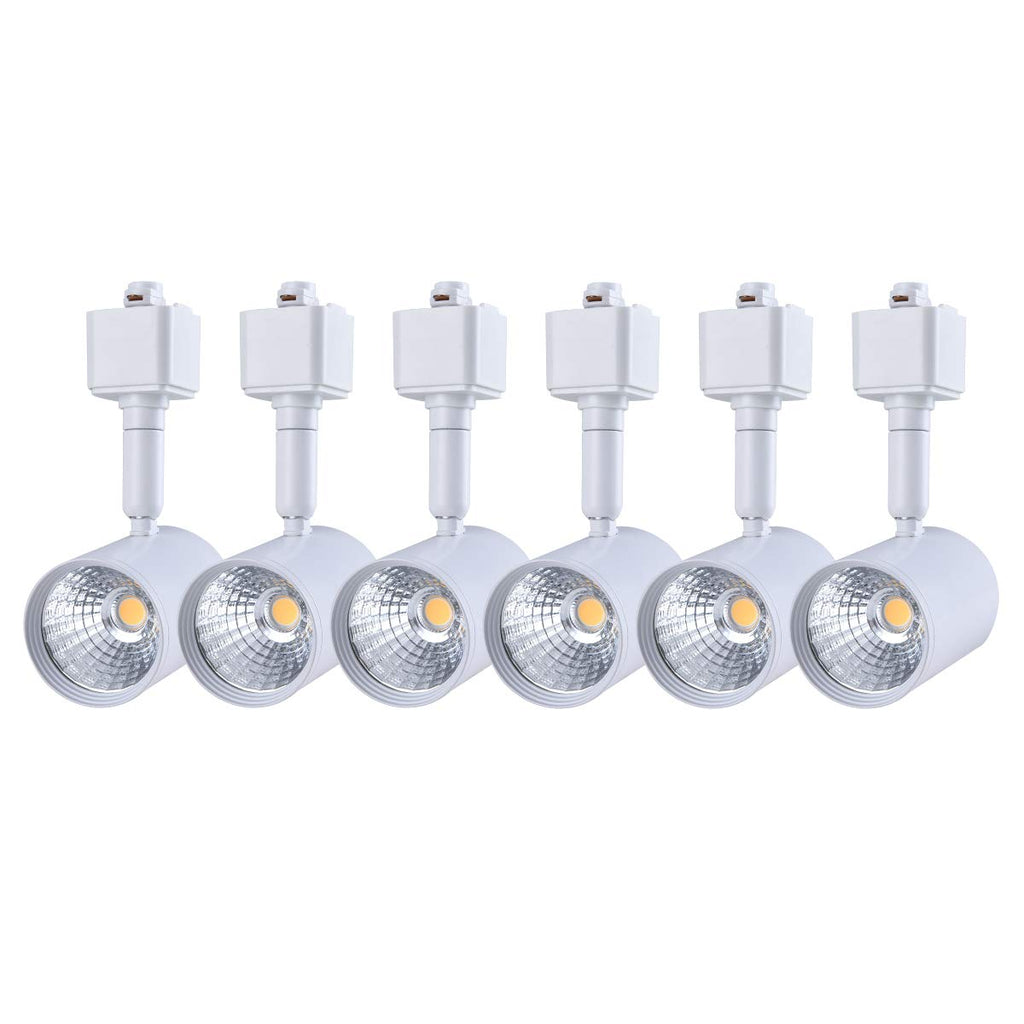 6 Pack H Type LED Track Lighting Heads 6.5W 4000K Neutral White