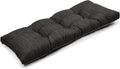 48 Inch Classic Solid Color Bench Cushion with Ties, Super Soft Indoor Outdoor Rectangle Bench Seat Cushion Standard