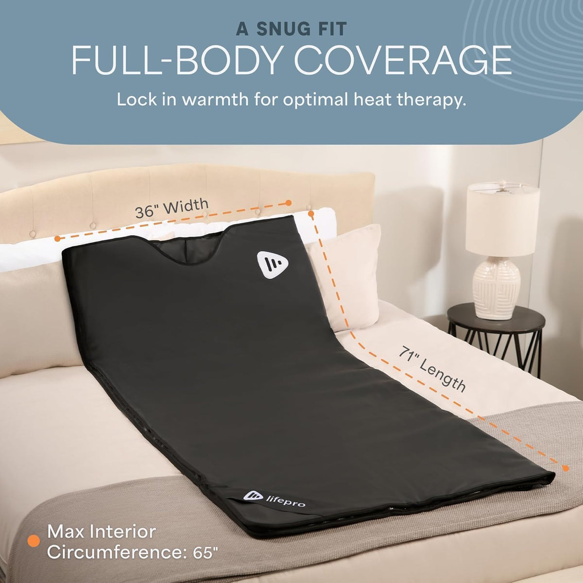 RejuvaWrap Infrared Sauna Blanket for Detox & Relaxation