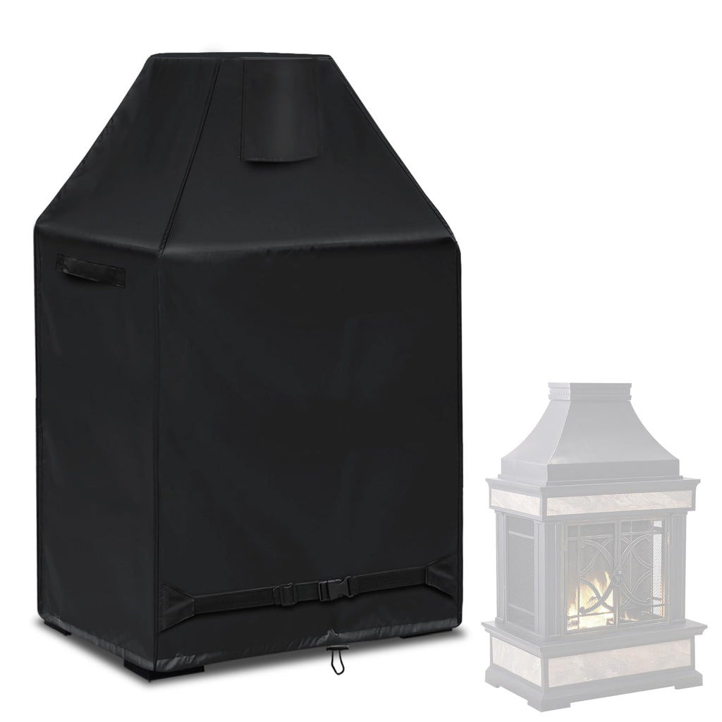 Outdoor Fireplace Cover 100% Waterproof - 37"W x 26"D x 56"H