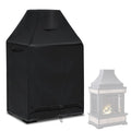 Outdoor Fireplace Cover 100% Waterproof - 37"W x 26"D x 56"H
