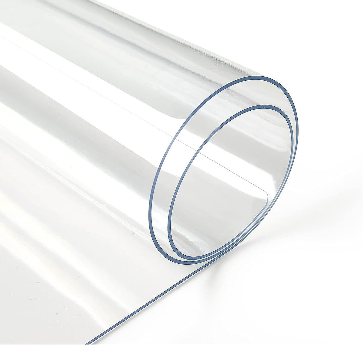 1.5mm Clear Desk Cover Protector, 19×48 Inch Clear Desk Cover, Rectangular Vinyl Desk Pad, PVC Plastic Table Cover