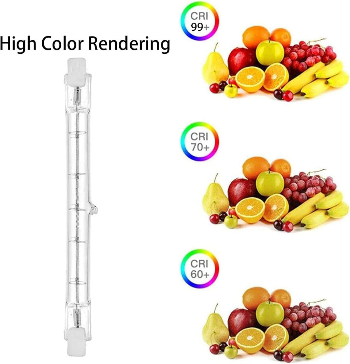 5PC R7S 254mm T3 1000W 230V Halogen Bulb J-Type Double Ended Halogen Light Bulbs R7S 254MM 120V 15000W Dimmable Warm