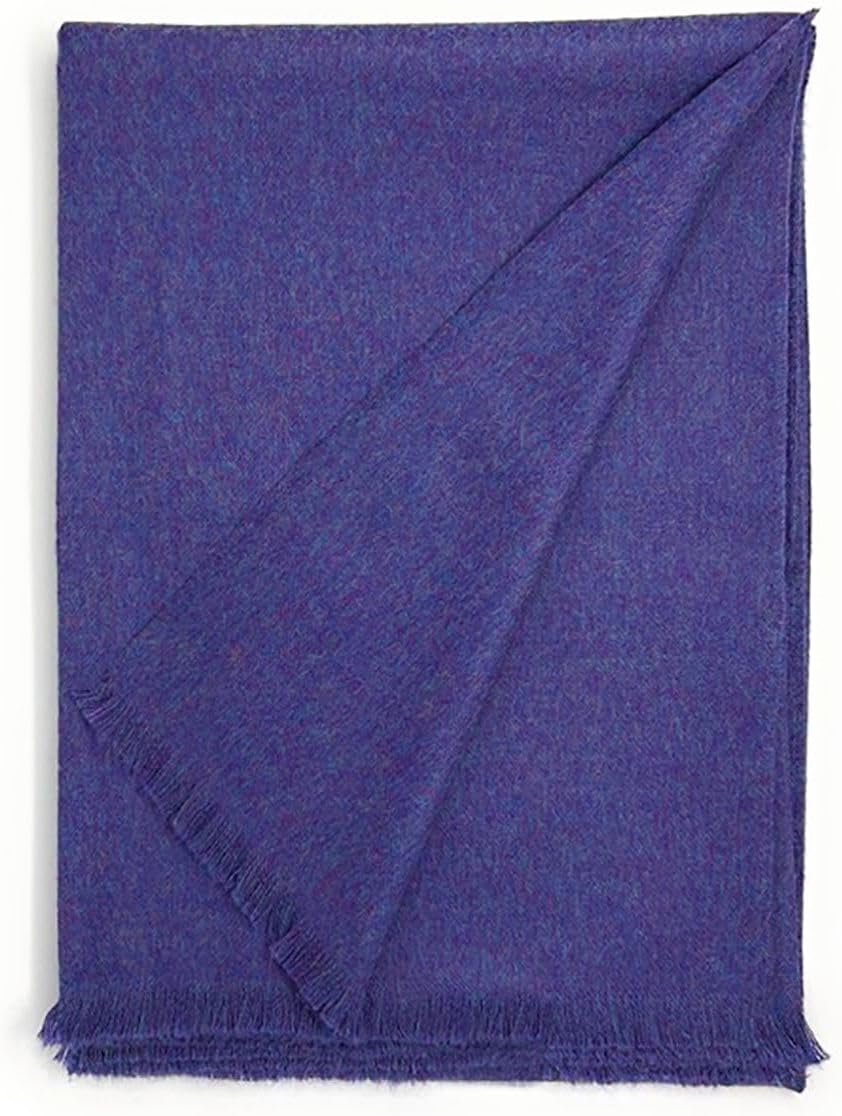 Home | Liam Baby Alpaca Throw Blanket | Season | 100% Baby Alpaca Wool | 6 Feet Long X 4.25 Feet Wide