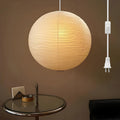 12 Inch Round Plug in Hanging Paper Lantern Lights with Cord