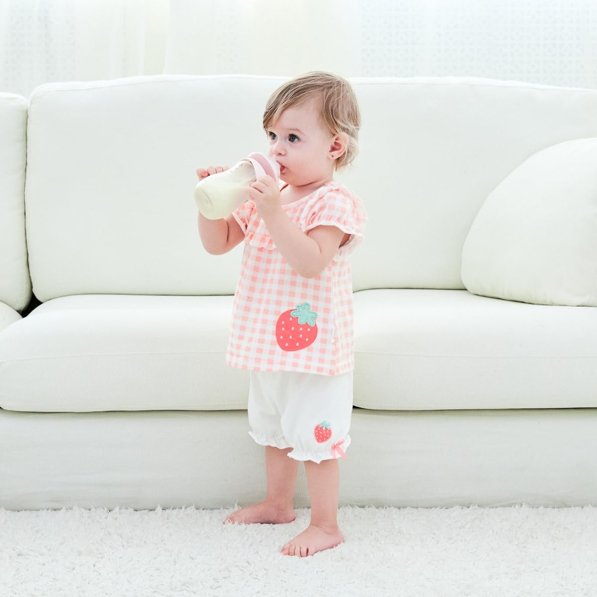 Baby Bottles, Weighted Straw Toddler Milk Bottles with Non-Slip Handle, Size + Variable Fast Flow, 12+ Months