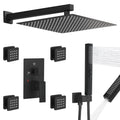 Rainfall Shower System with 4 Full Body Jet 4 Mode Shower Faucet Set