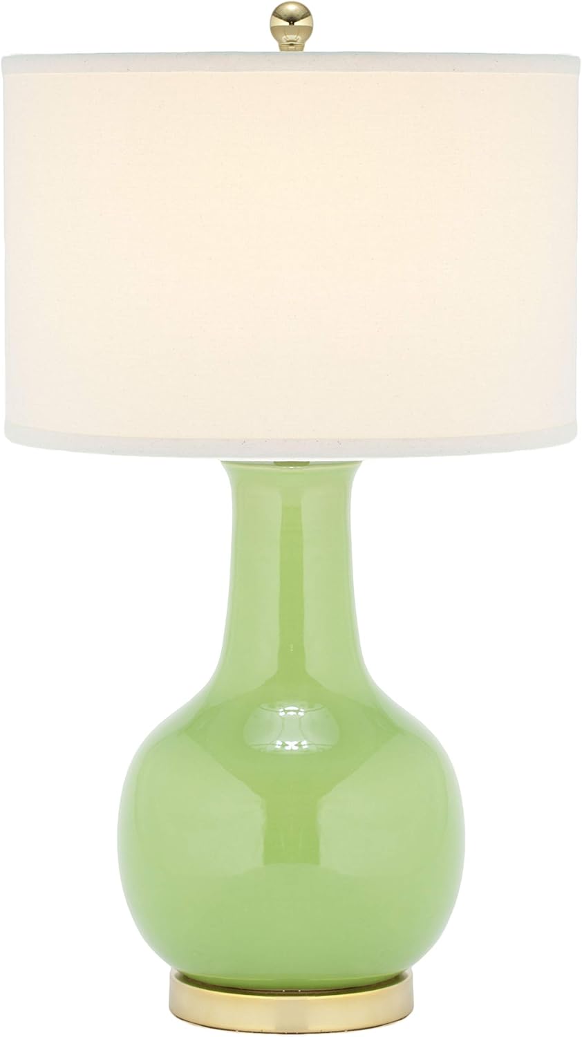 Paris Modern Green Ceramic 28-inch Bedroom Living Room Home Office Desk Nightstand Table Lamp (LED Bulb Included)