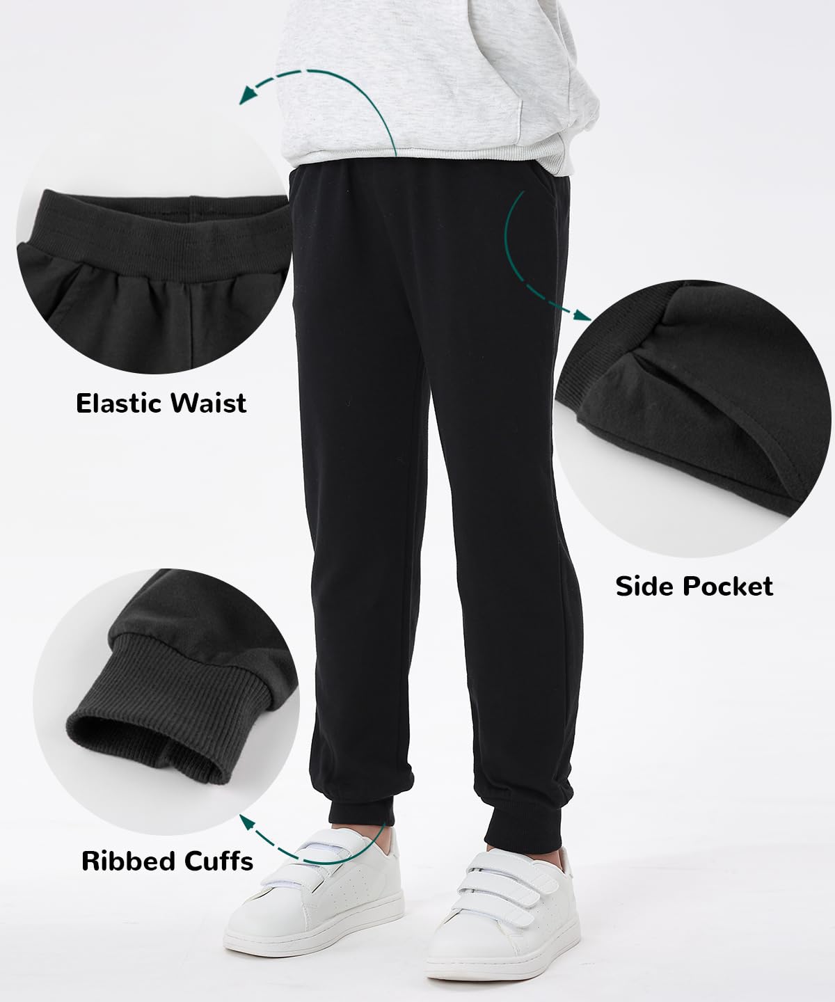 Toddler Boys Pants 100% Cotton Joggers Sweatpants
