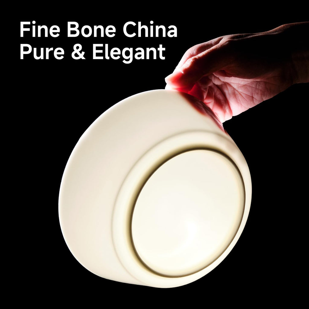 12-Piece Bone China Dinnerware Sets, White