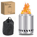 7-Inch Tabletop Smokeless Outdoor Fire Pit with Stand, Portable