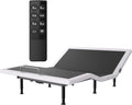 Queen Adjustable Bed Frame with Wireless Remote, Head Foot Incline, USB, Underbed Light - Heavy Duty Platform, Zero
