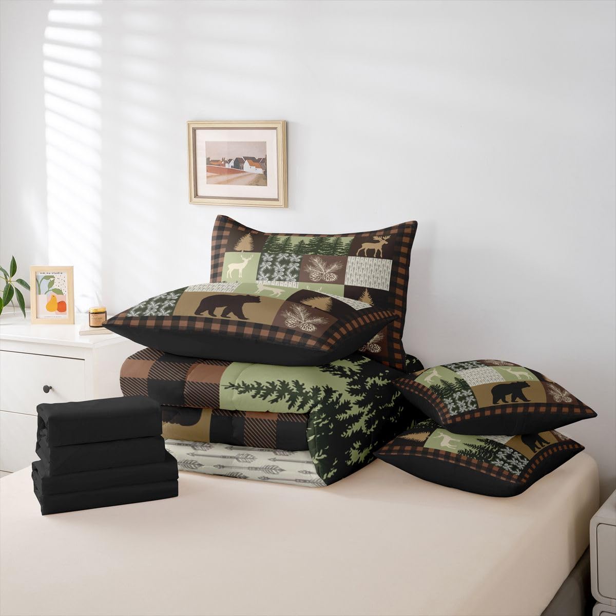 Cabin Lodge Comforter Set 7 Piece
