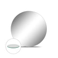 WGV Round Mirror Plate Sets Bulk 10" Diameter, 4.5 mm Thickness, Frameless Sanded Edges, Quality Thick Candle Tray