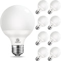 Vanity Globe Light Bulbs G25 LED for Indoor Bathroom Mirror Living Area, 2700K Soft White, Dimmable 600 Lumens, 6W (8-Pack)