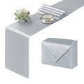 Silver Satin Table Runner 12x108 - 12 Pieces