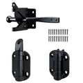 Self-Closing Gate Hinges with Standard Latch Hardware Kit