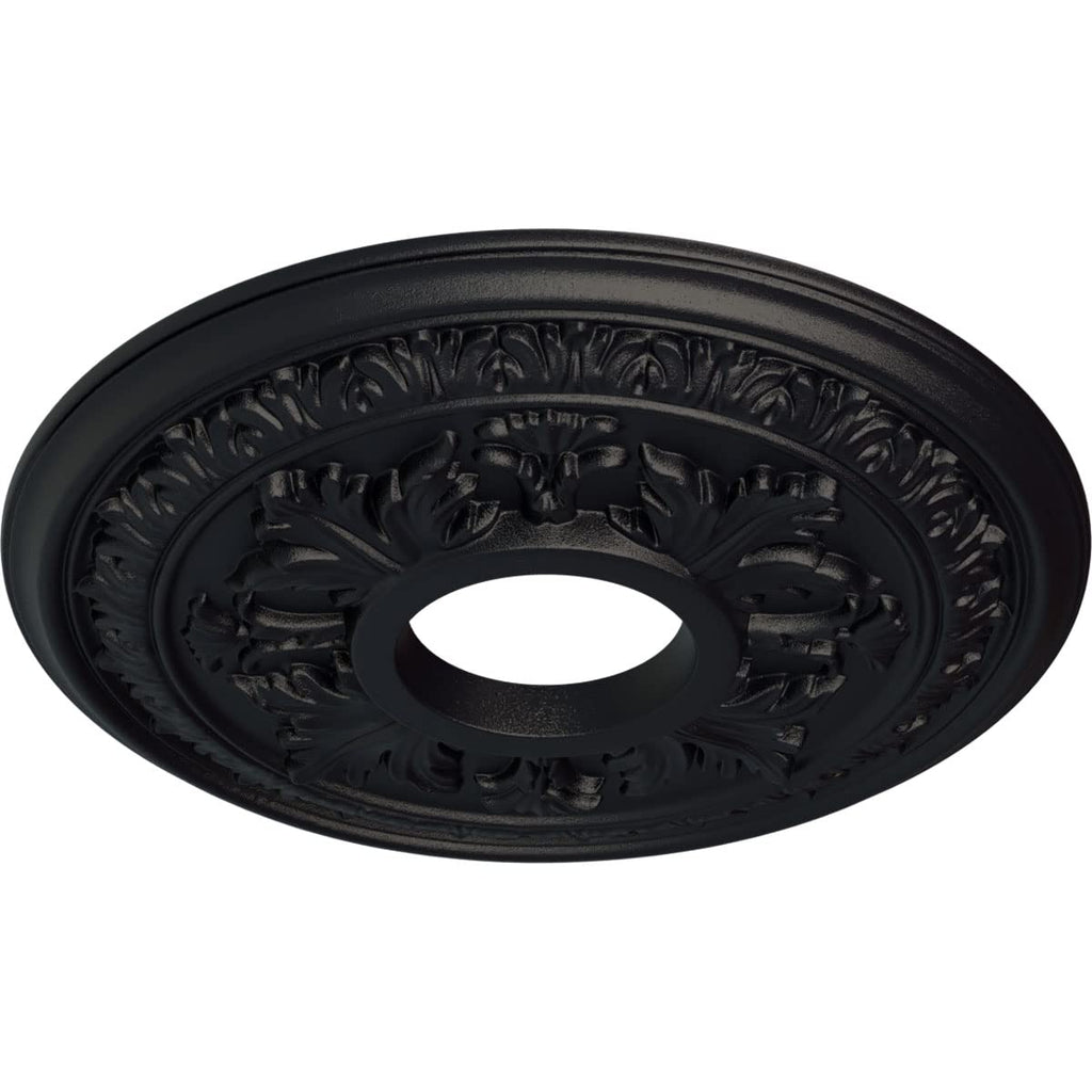 15 3/8"OD x 4 1/4"ID x 1 1/2"P Baltimore Fits Canopies up to 5 1/2" Ceiling Medallion, Steel Gray