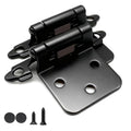 1/2" Overlay Black Cabinet Hinges 36 Pack Self Closing Cabinet Hinges