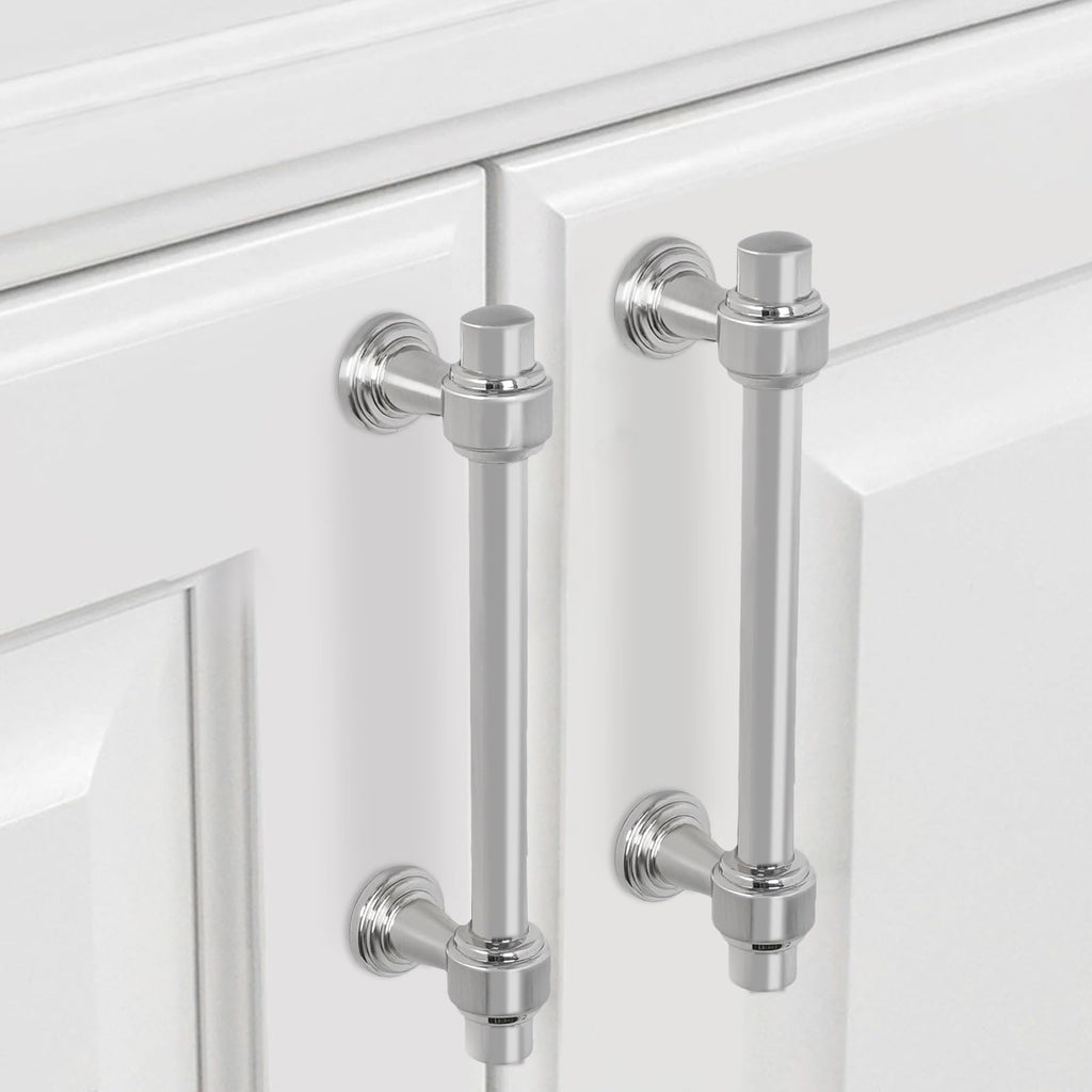 10 Pack 3.75 inch Brushed Satin Nickel Kitchen Cabinet Handles Cabinet Pulls Sliver Drawer Pulls Kitchen Cabinet