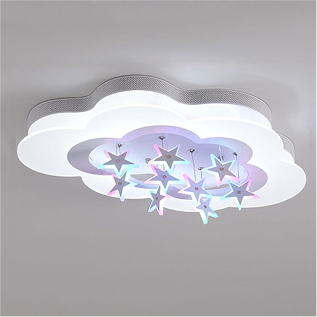 Clouds Stars LED Ceiling Light Creative Cartoon Ceiling Lamp Children's Room Lovely Close To Ceiling Light Fixtures