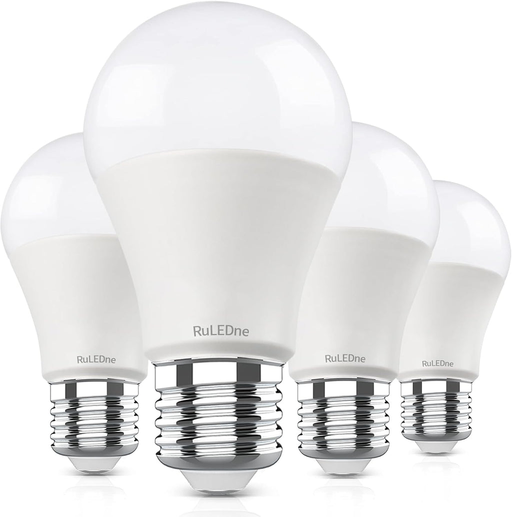 A19 LED Light Bulb 6500K Daylight,12W(100 Watt Equivalent), Not Dimmable 1400LM AC120V, E26 Medium Base LED Globe