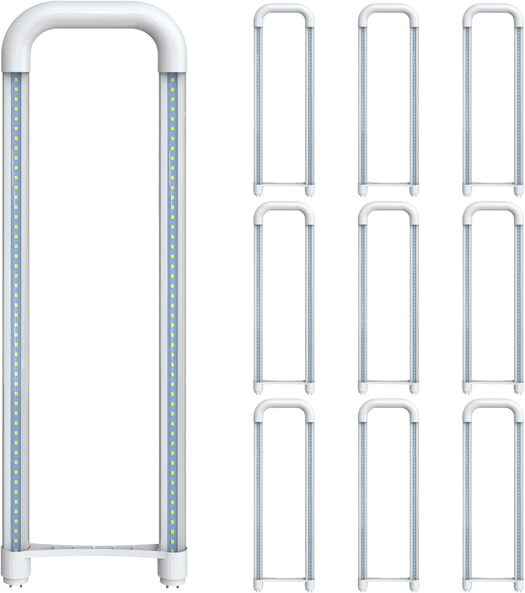 U Bend T8 LED Tube, 5000K Daylight, 10 Pack, ETL Listed