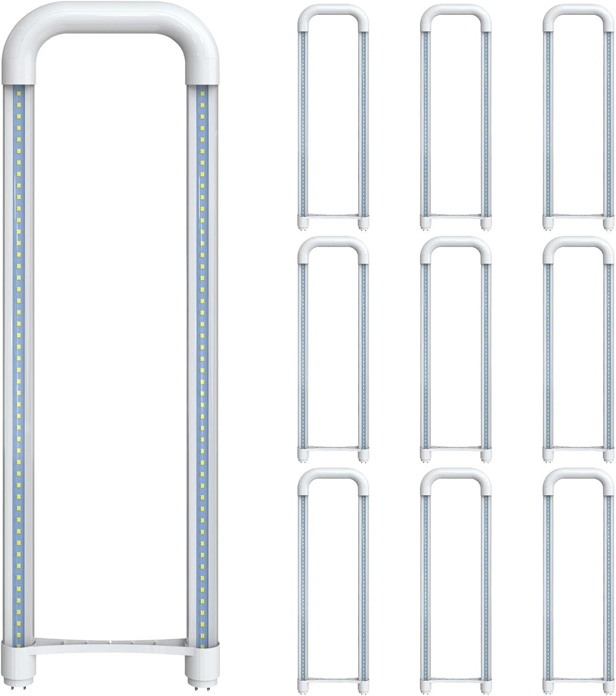 U Bend T8 LED Tube, 5000K Daylight, 10 Pack, ETL Listed
