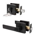 10 Pack Heavy Duty Keyed Entry Lever Door Handle with Double Cylinder Deadbolt Combination Set, Front Door Lever and