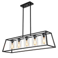 Rectangle Chandeliers Light fixtures Over Table
