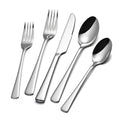 18/10 Stainless Steel Flatware, 20-Piece Forged Silverware Set for 4, Mirror Polished Cutlery Set Dishwaher Safe