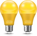 Yellow Light Bulbs,Bug Lights for Outside, A19 Bug Light Bulbs