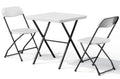 Table Set with 2 Pack Folding Chairs, No Assembly Portable Event Table and Chairs Set, Heavy Duty Foldable Card Table