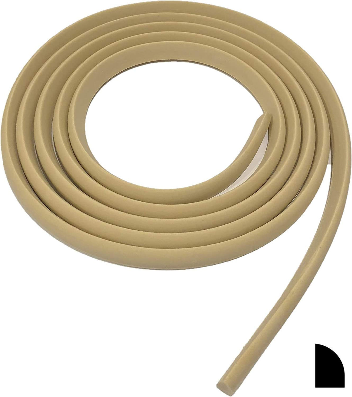 : 1/2" x 3/4" Flexible Base Shoe molding - 8' feet Long